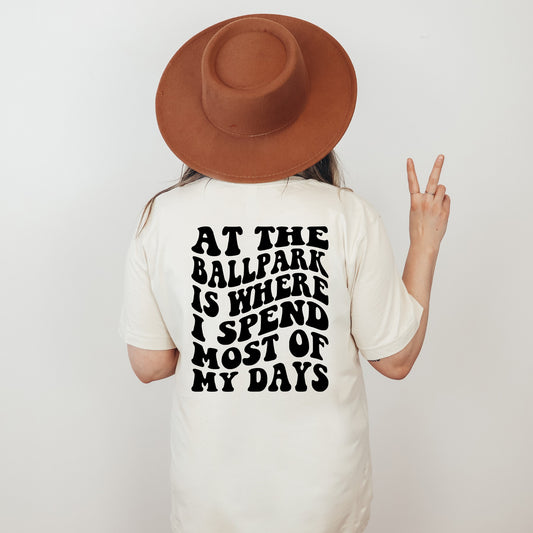 At The Ballpark Baseball Tee