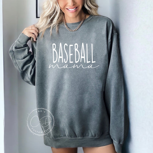 Baseball Mama Comfort Color Sweatshirt