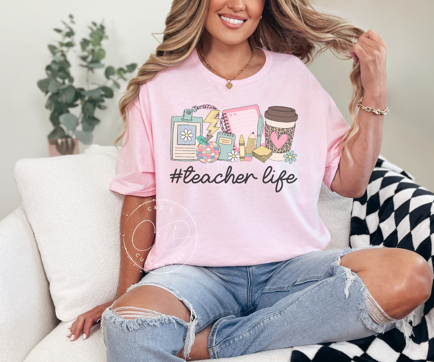 Teacher Life Graphic Tee