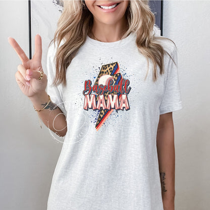 Baseball Mama Bolt Graphic Tee