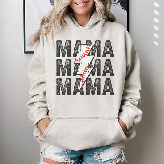 Baseball Mama Bolt Graphic Sweatshirt