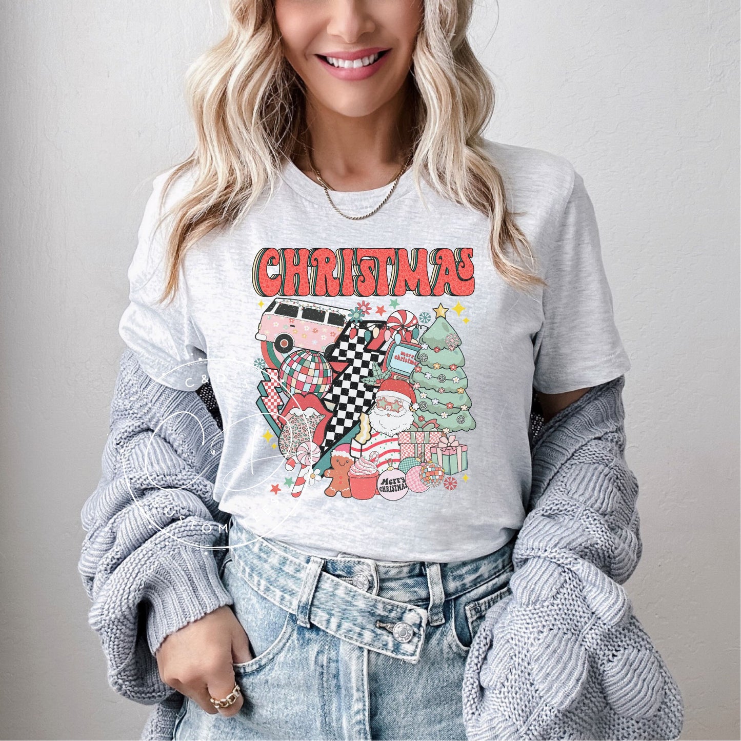 Retro Christmas Graphic Tee