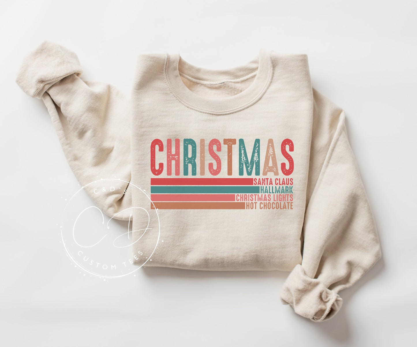 Christmas Words Graphic Sweatshirt