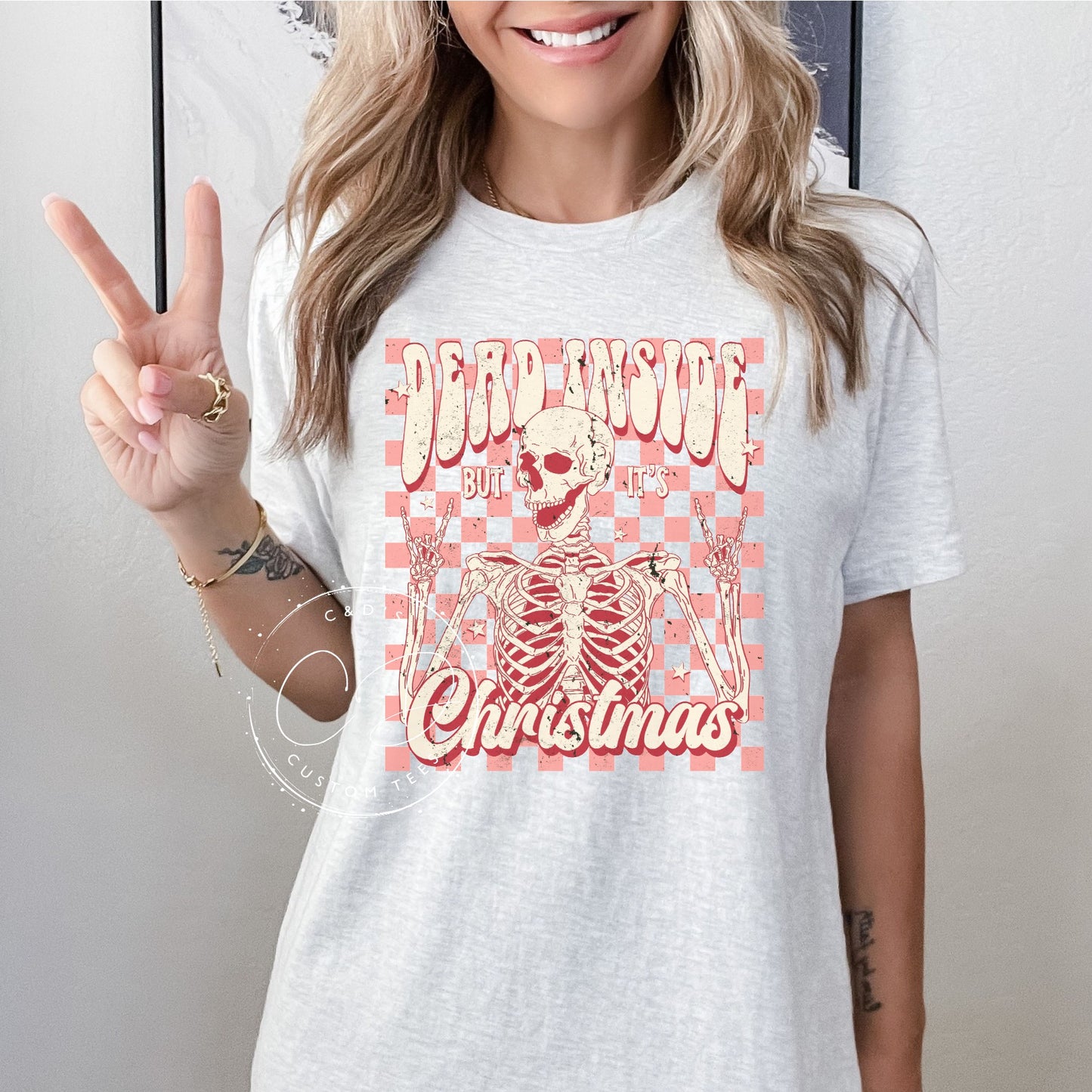 Dead Inside But It's Christmas Graphic Tee