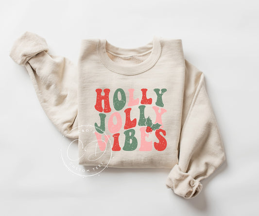 Holly Jolly Vibes Graphic Sweatshirt