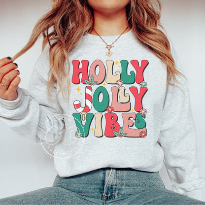 Holly Jolly Vibes Graphic Sweatshirt