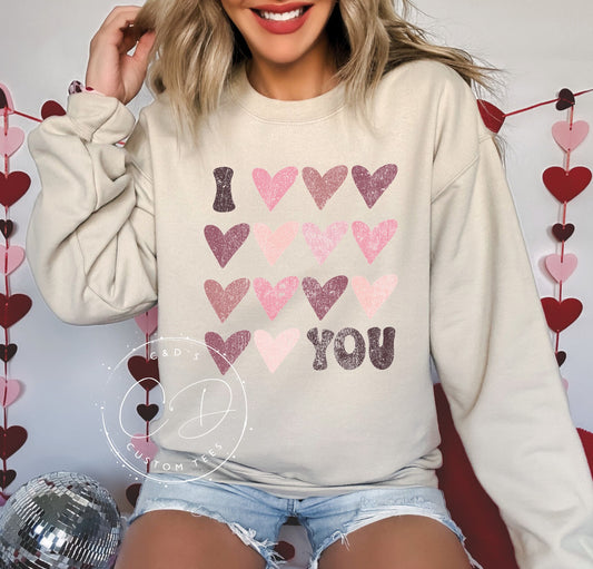 I Heart You Graphic Sweatshirt