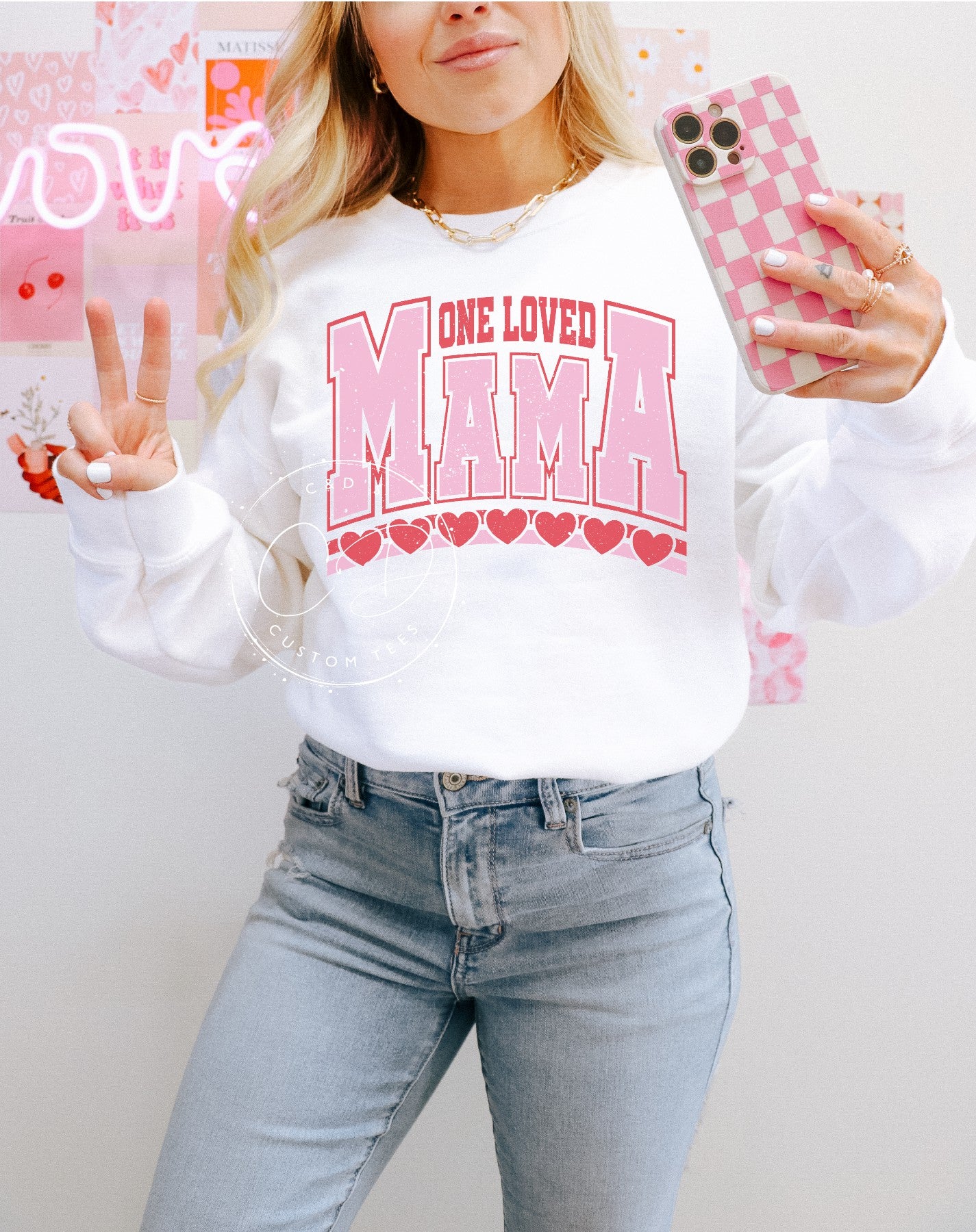 One Loved Mama Graphic Sweatshirt