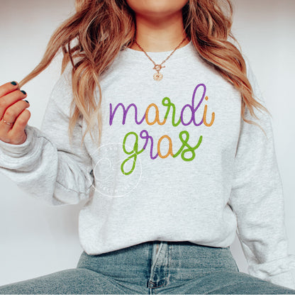 Mardi Gras Graphic Sweatshirt