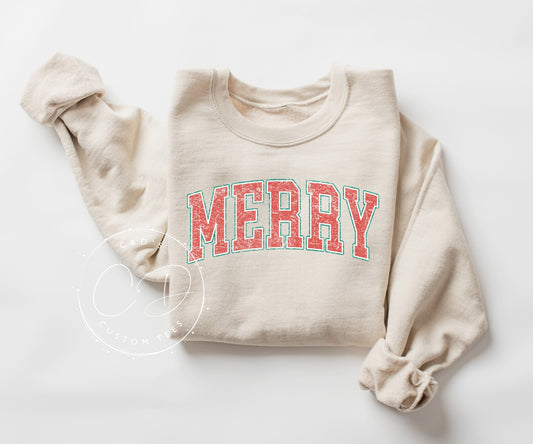 Merry Christmas Graphic Sweatshirt