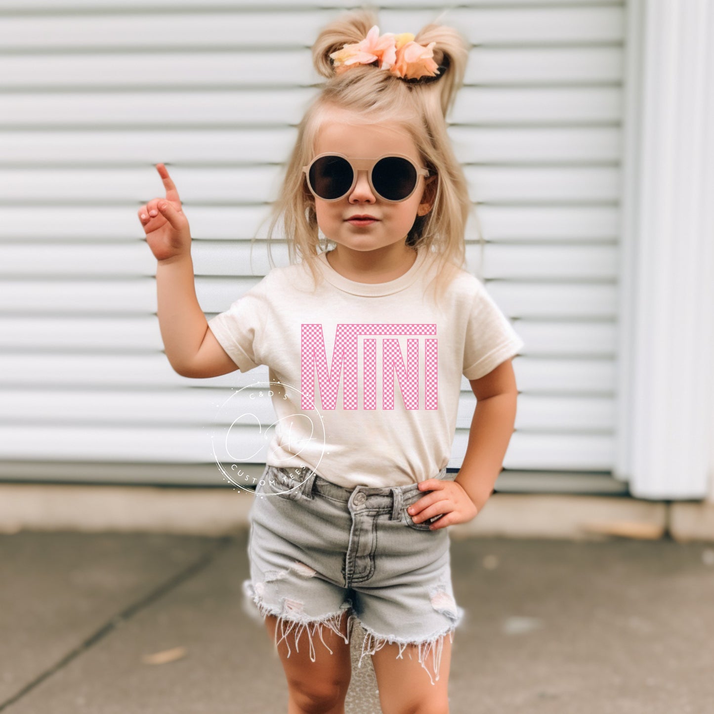 Checkered Mini Graphic Tee