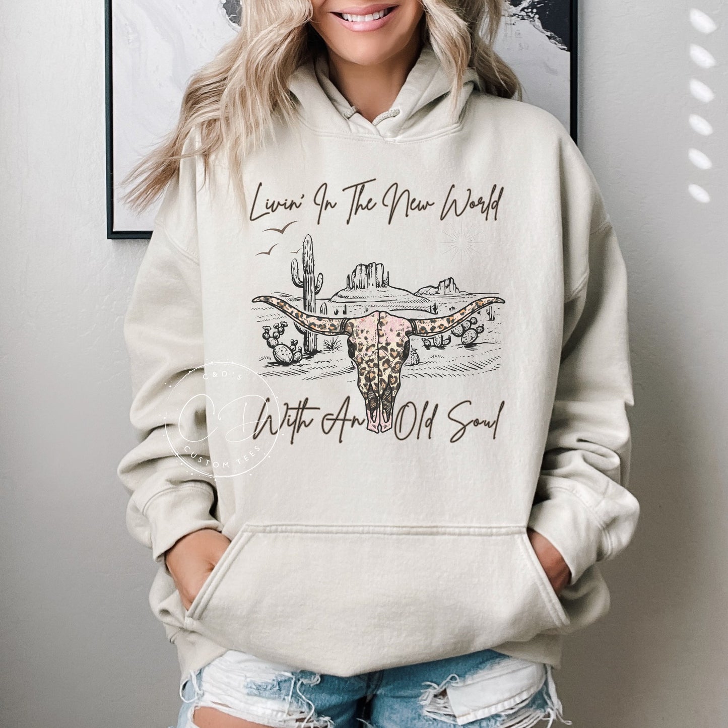 Living In A New World Graphic Hoodie