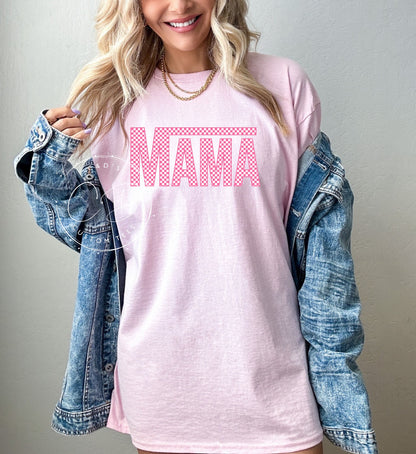 Checkered Mama Graphic Tee