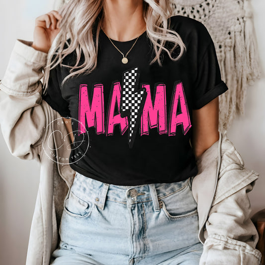 Mama Pink Grunge Tee