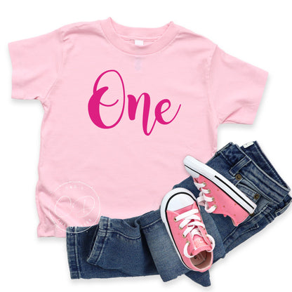 Girls Number Birthday Tee