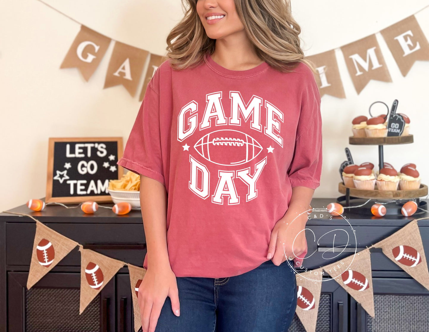 Game Day Football Comfort Color Tee