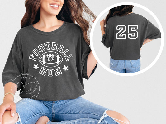 Football Mom Comfort Color Tee