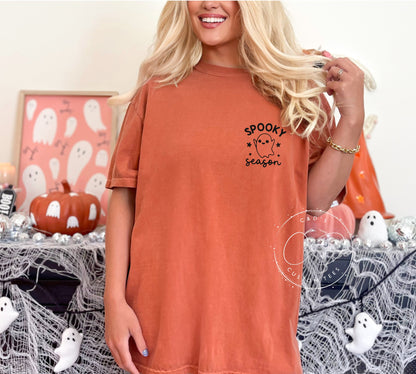 Spooky Season Pocket Comfort Color Tee