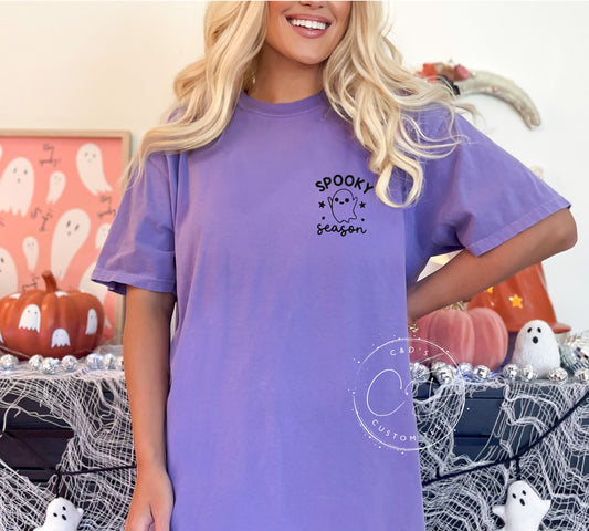 Spooky Season Pocket Comfort Color Tee