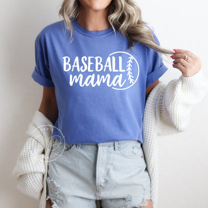 Baseball Mama Comfort Color Tee