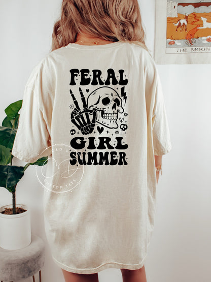 Feral Girl Summer Comfort Color Tee