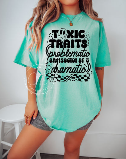 Toxic Traits Comfort Color Tee