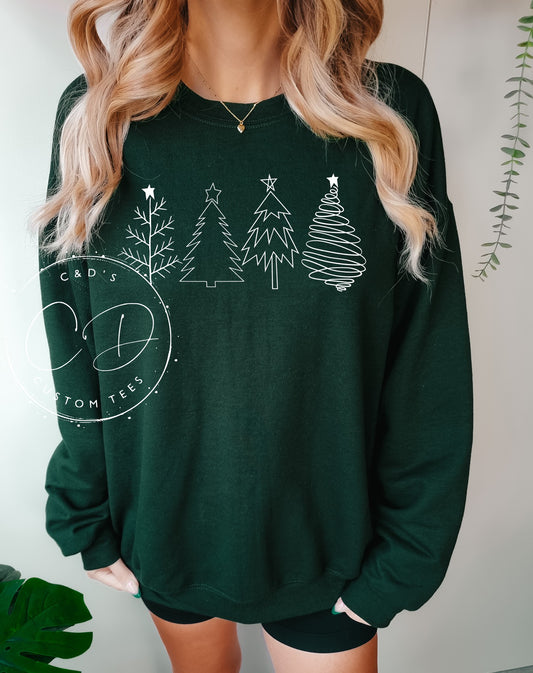 Christmas Trees Sweatshirt