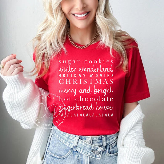 Christmas Words Shirt