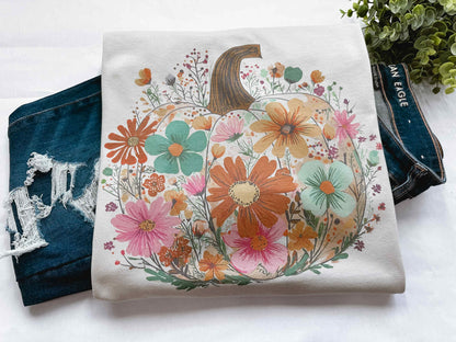 Floral Pumpkin Graphic Tee