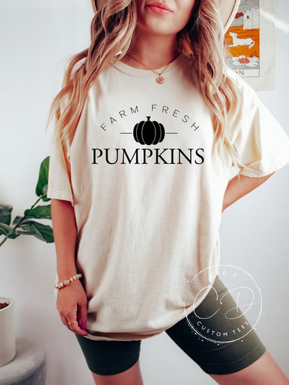 Farm Fresh Pumpkins Comfort Color Tee