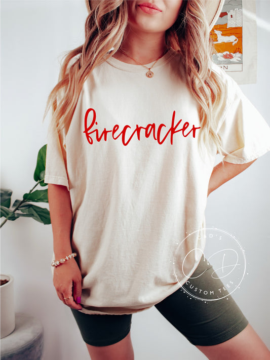 Firecracker Comfort Color Tee