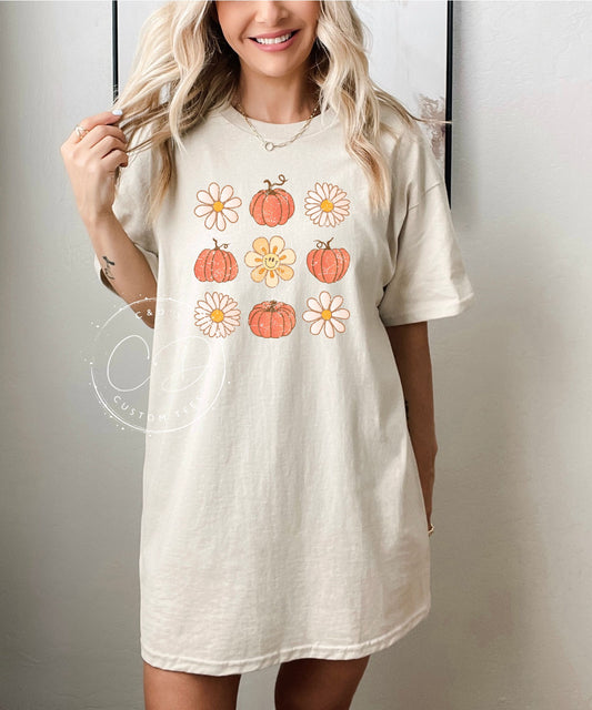 Flower Pumpkins Graphic Tee