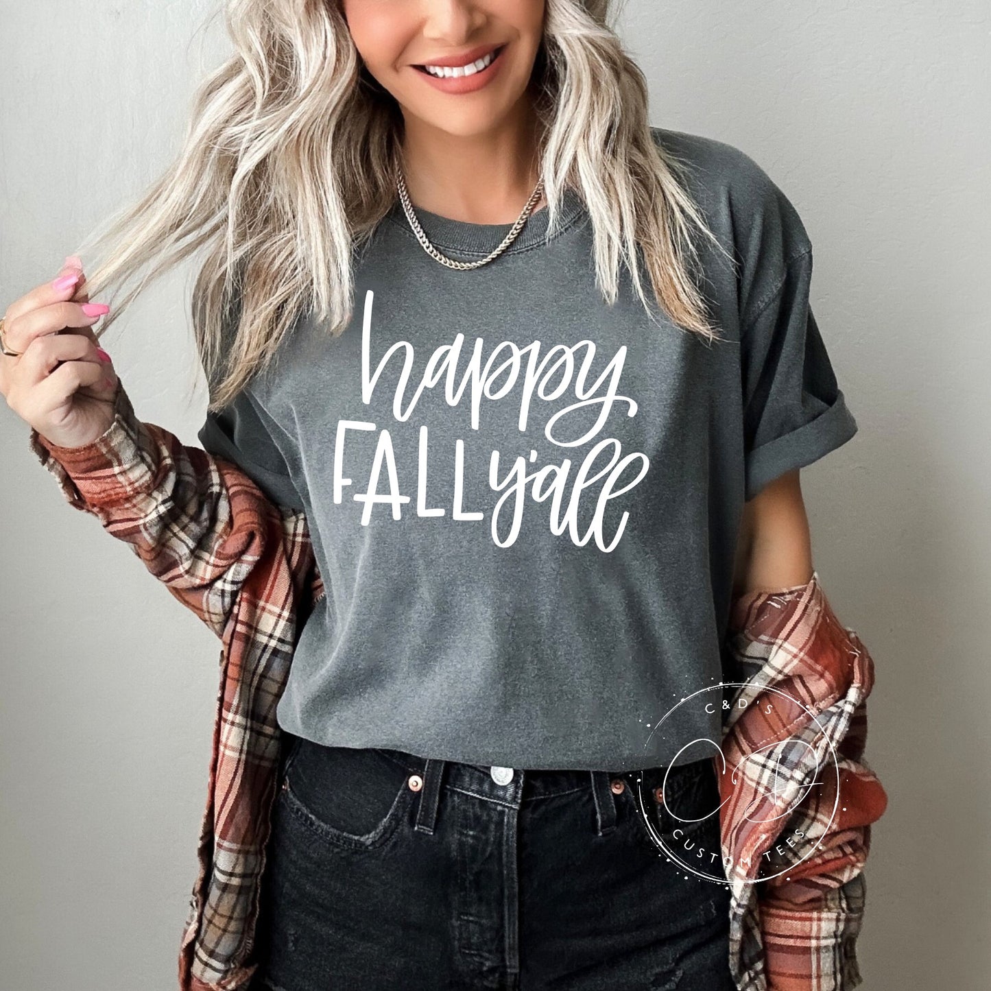 Happy Fall Yall Comfort Color Tee