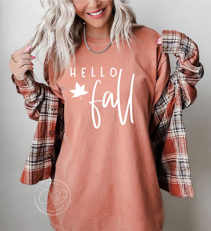 Hello Fall Comfort Color Tee