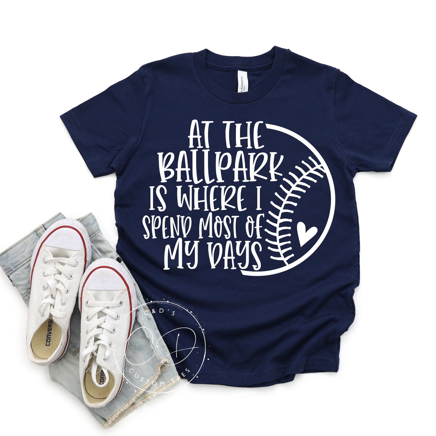 At The Ballpark Kids Tee