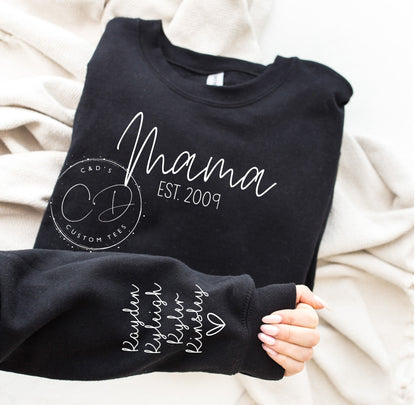 Mama with Names Sweatshirt