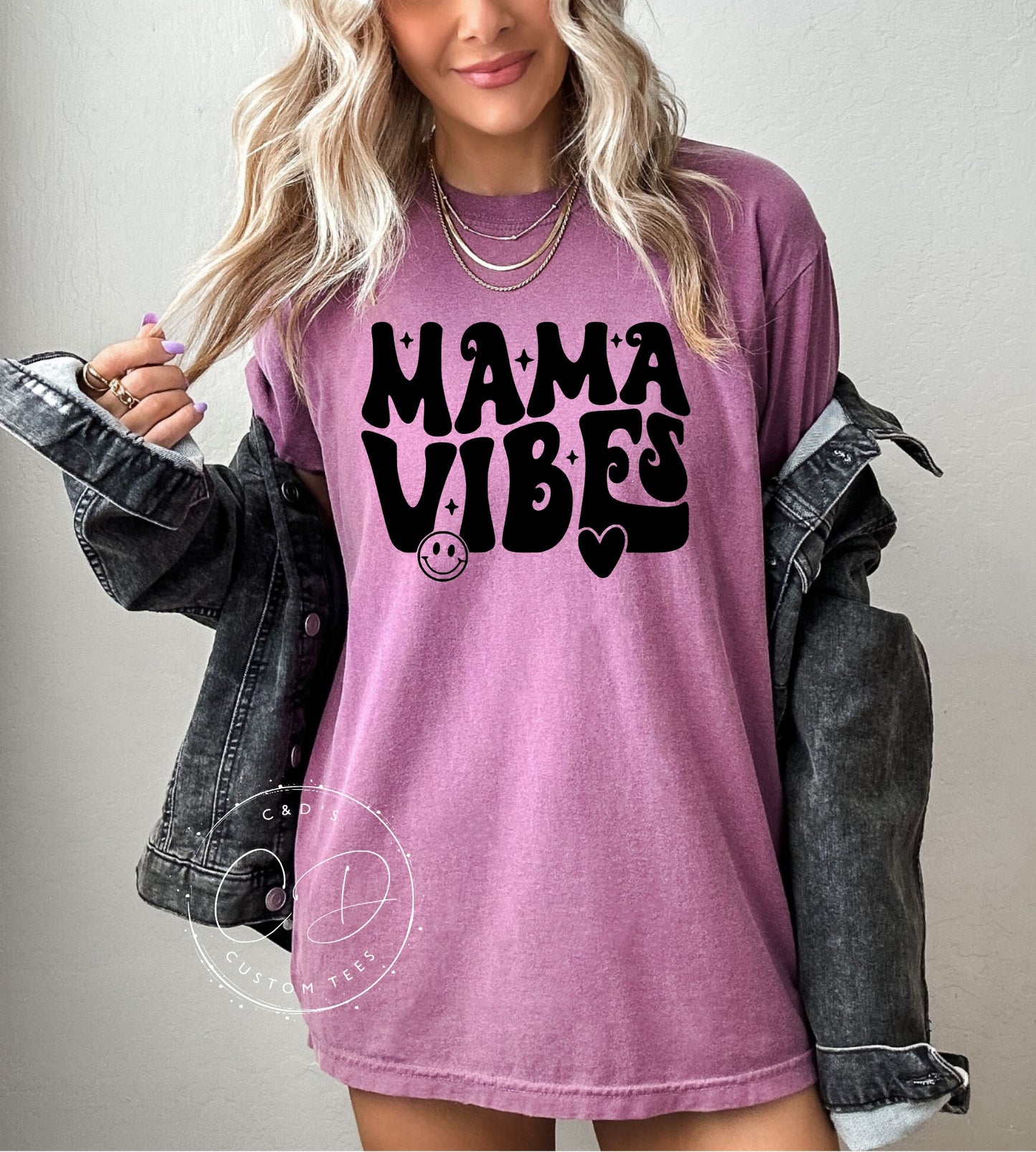 Mama Vibes Comfort Color Tee