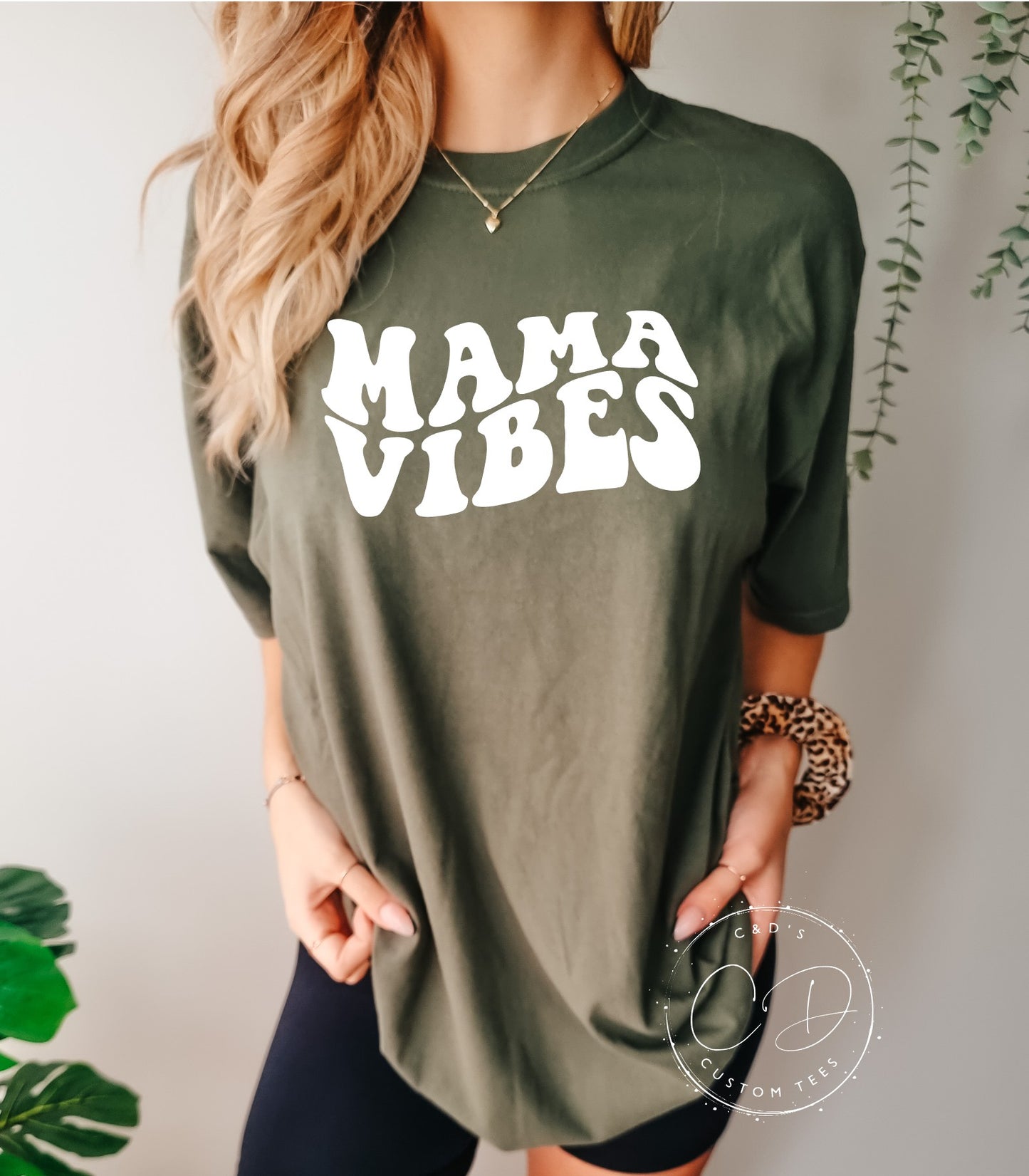 Mama Vibes Comfort Color Tee