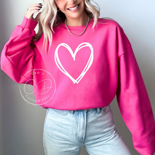 Valentine Heart Sweatshirt