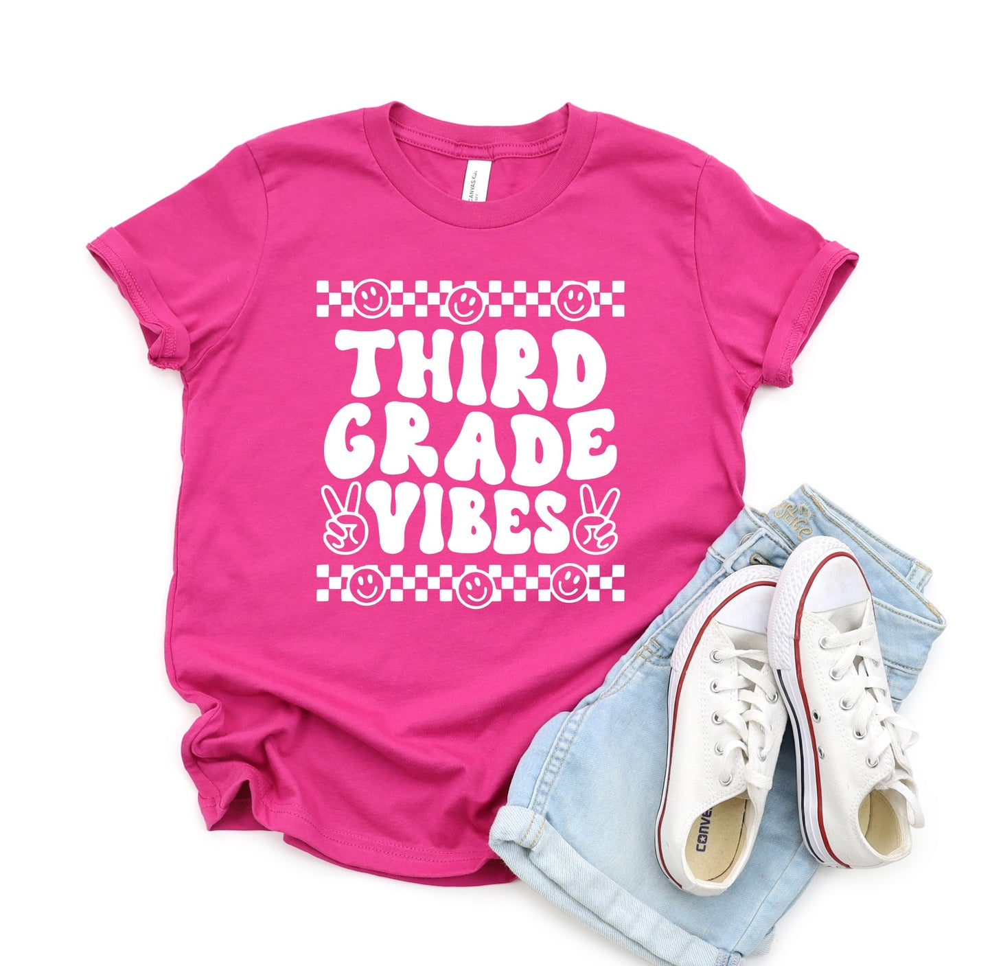 Third Grade Vibes Kids Tee