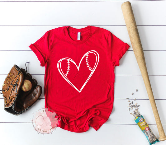 Baseball Heart Shirt