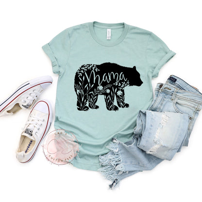 Floral Bear Mama Shirt