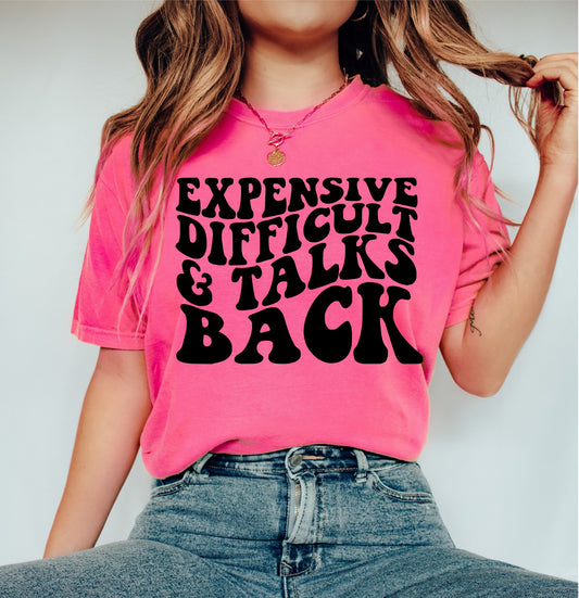 Expensive Difficult & Talks Back Comfort Color Tee