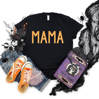 Halloween Mama Neon Glitter Shirt