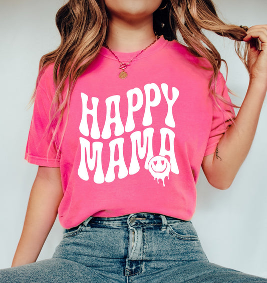 Happy Mama Comfort Color Tee