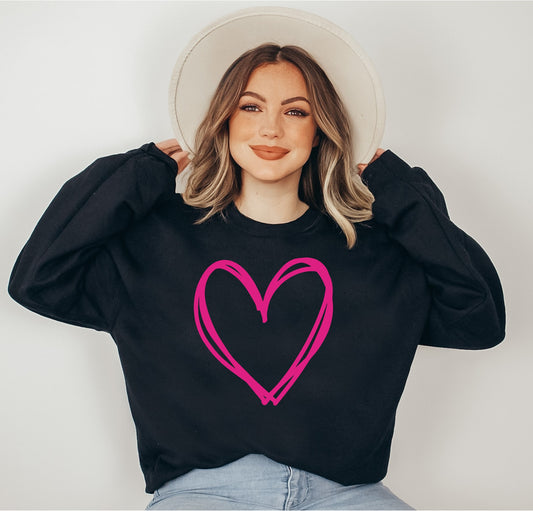 Swirl Heart Sweatshirt