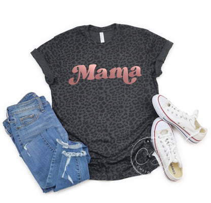 Retro Mama Leopard Shirt