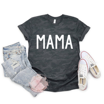 Mama and Little Man Camo Shirt