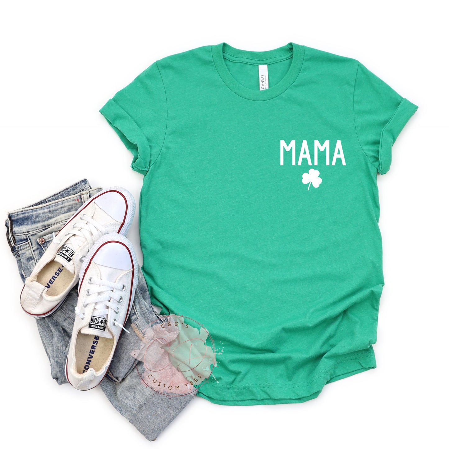 Mama Shamrock Pocket Shirt