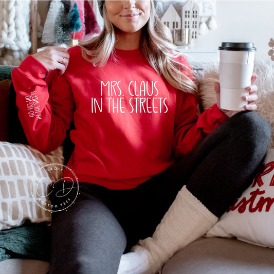 Mrs Claus In The Streets Sweatshirt